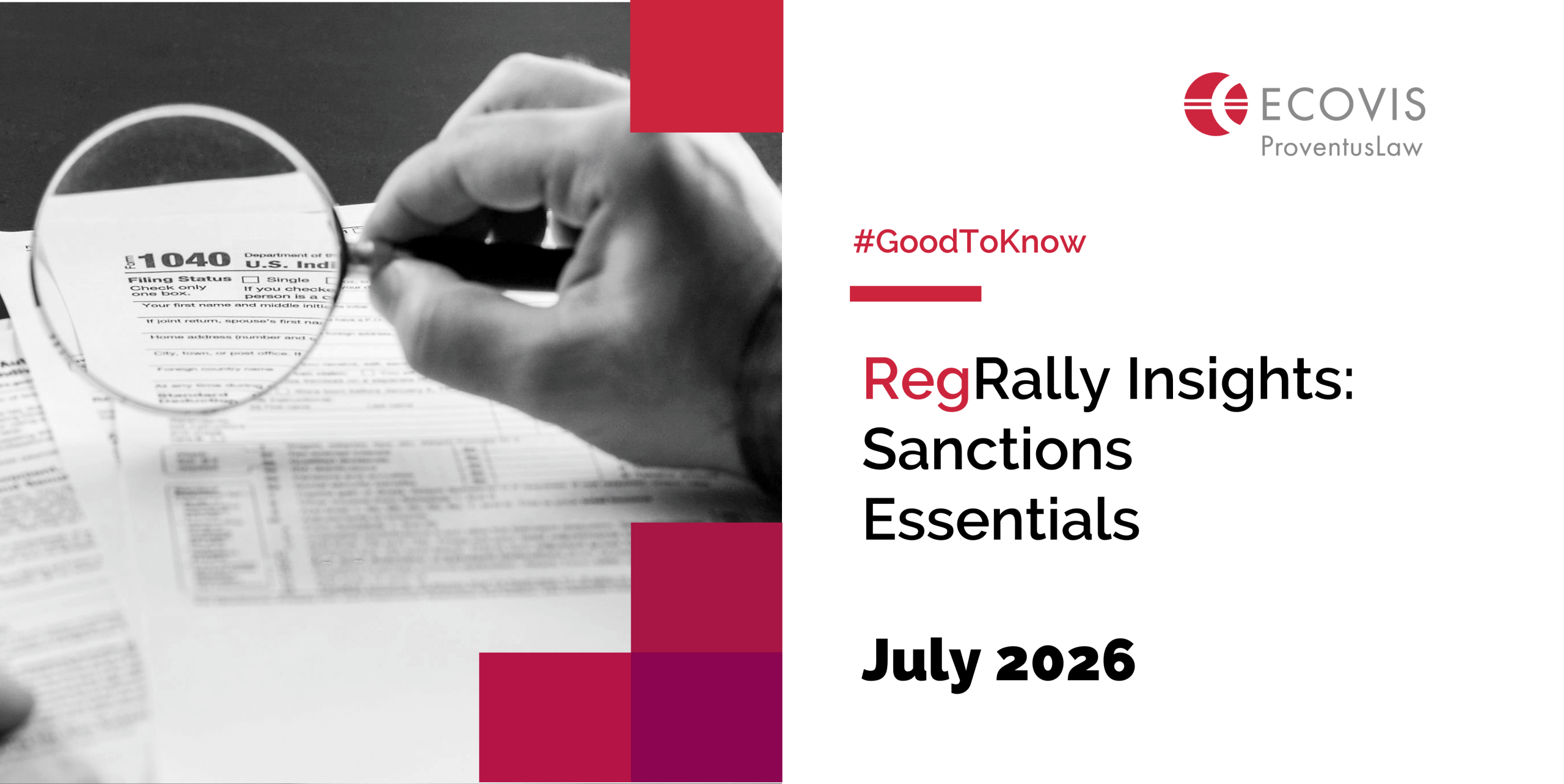 RegRally Insights: Sanctions Essentials, July 2026