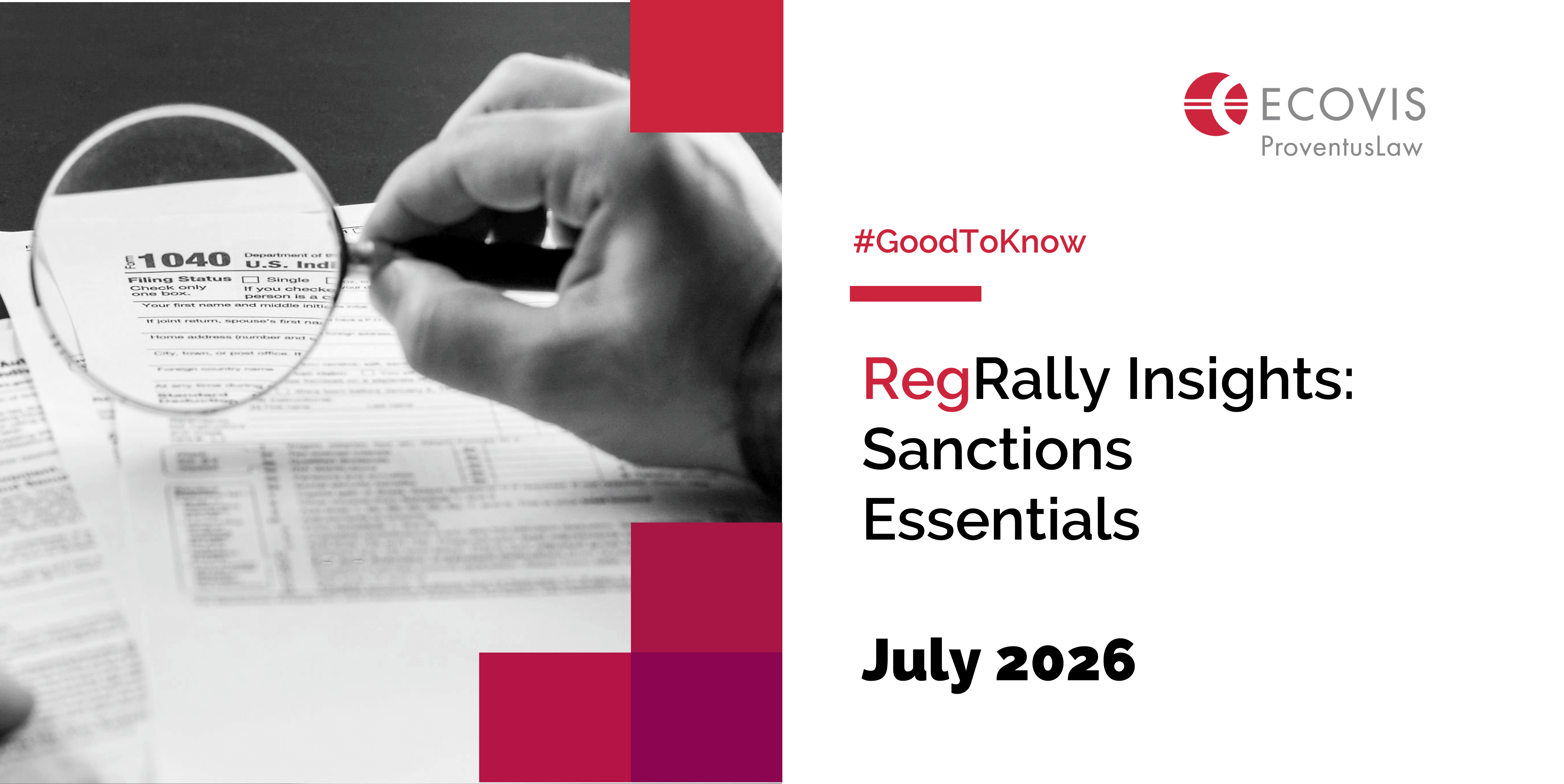 RegRally Insights: Sanctions Essentials, July 2026