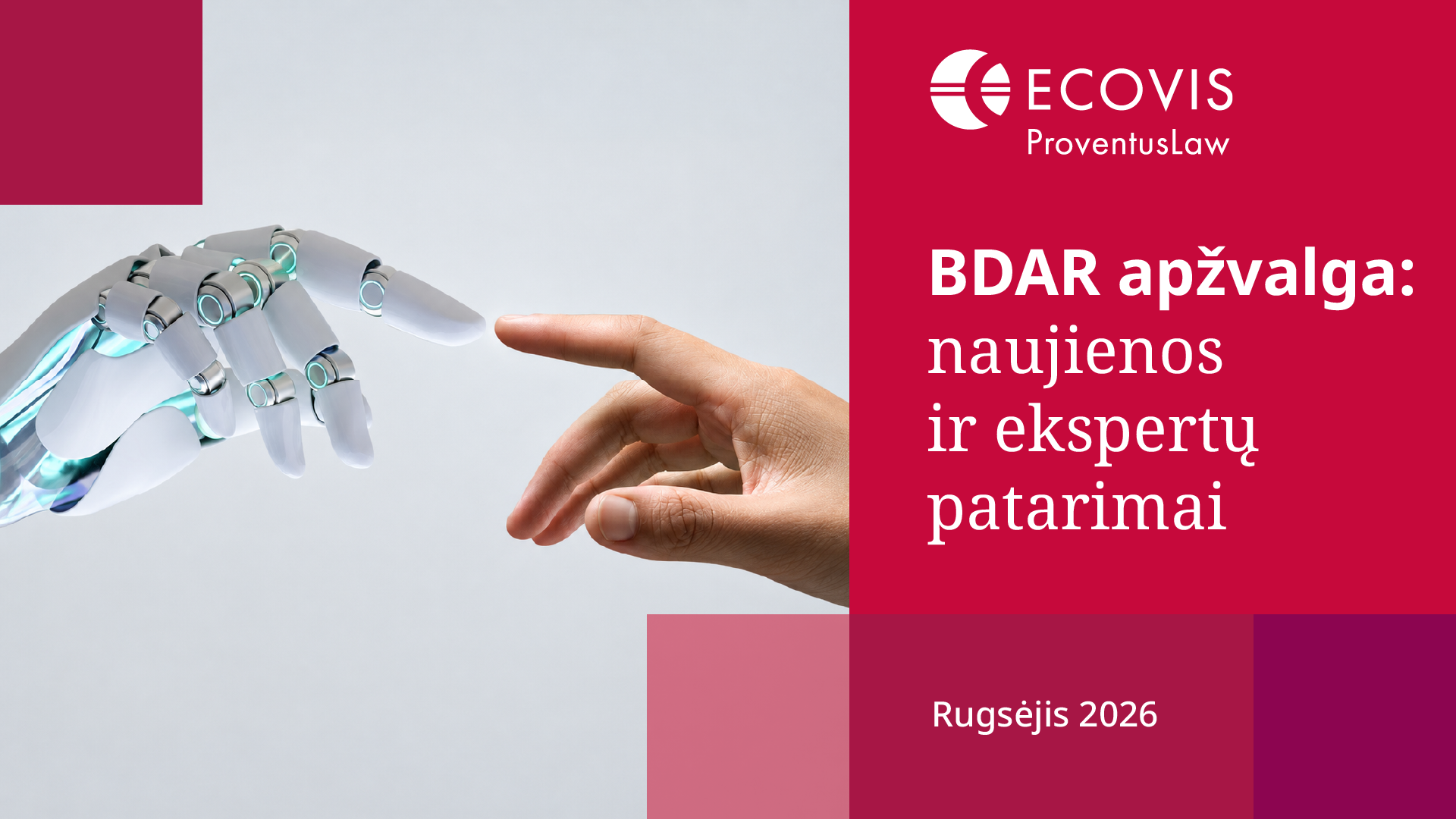 BDAR apžvalga: naujienos ir ekspertų patarimai, rugsėjis 2026