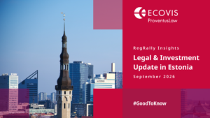 RegRally Insights: Legal and Investment Update in Estonia, September 2026