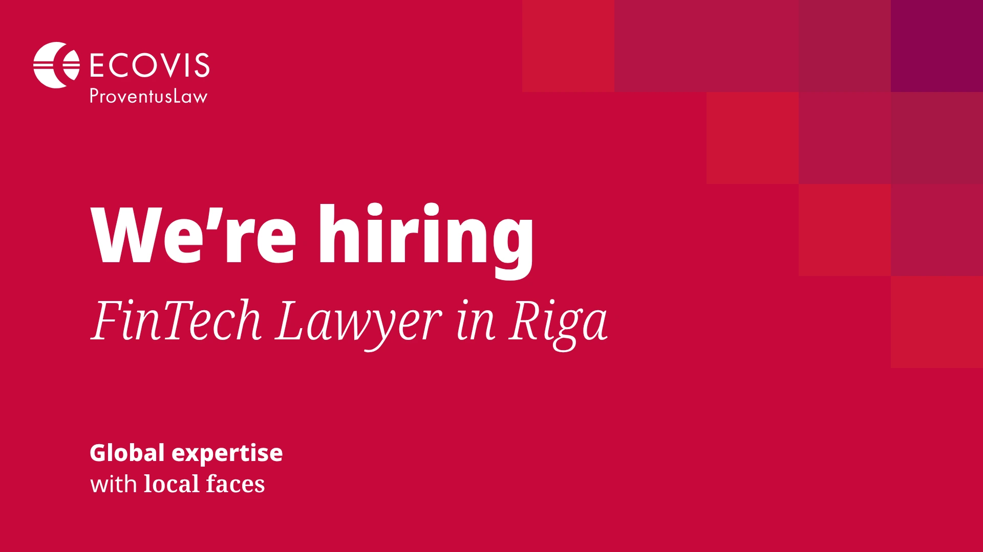 We’re Hiring in Riga