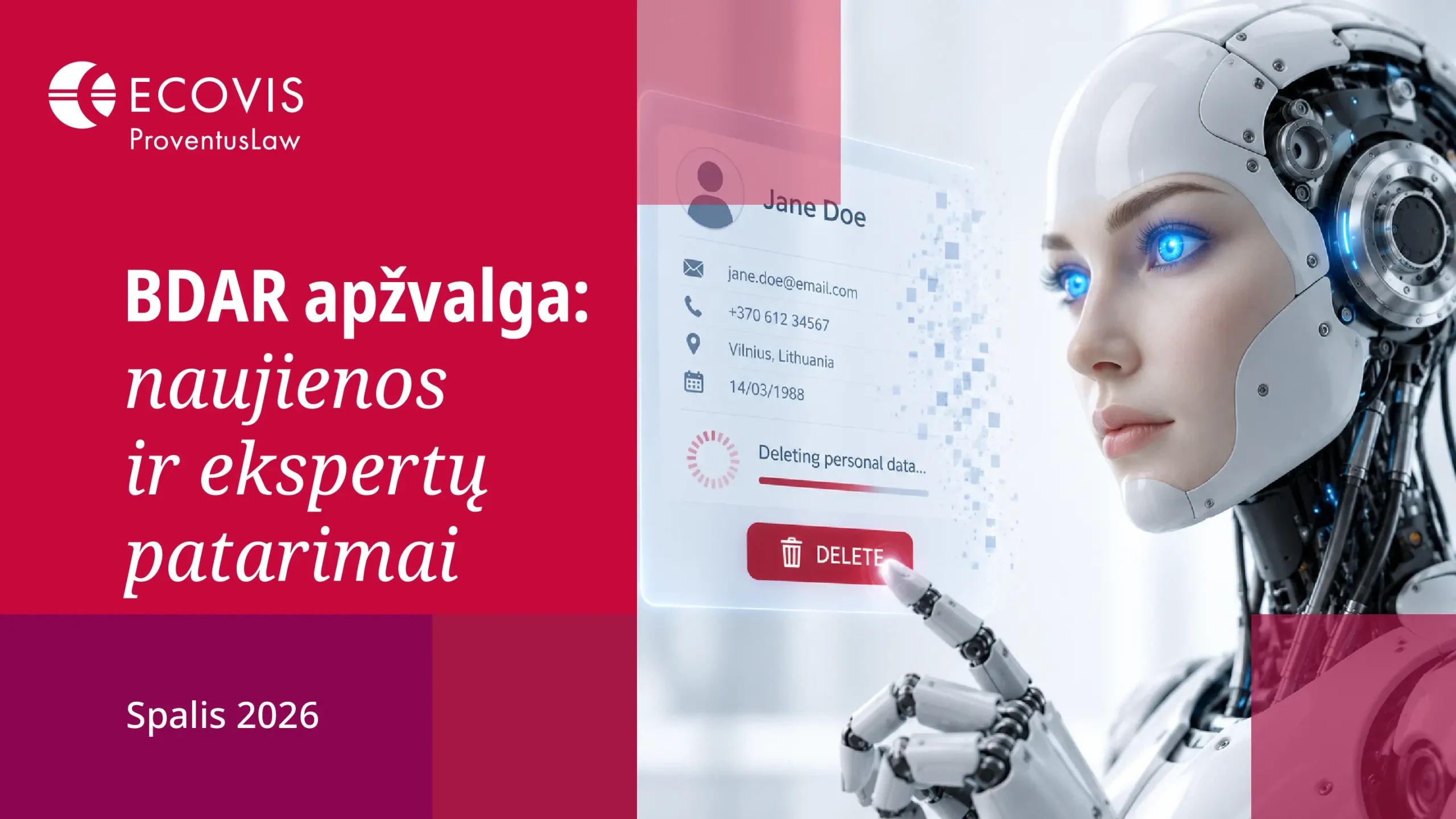 BDAR apžvalga: naujienos ir ekspertų patarimai, spalis 2026